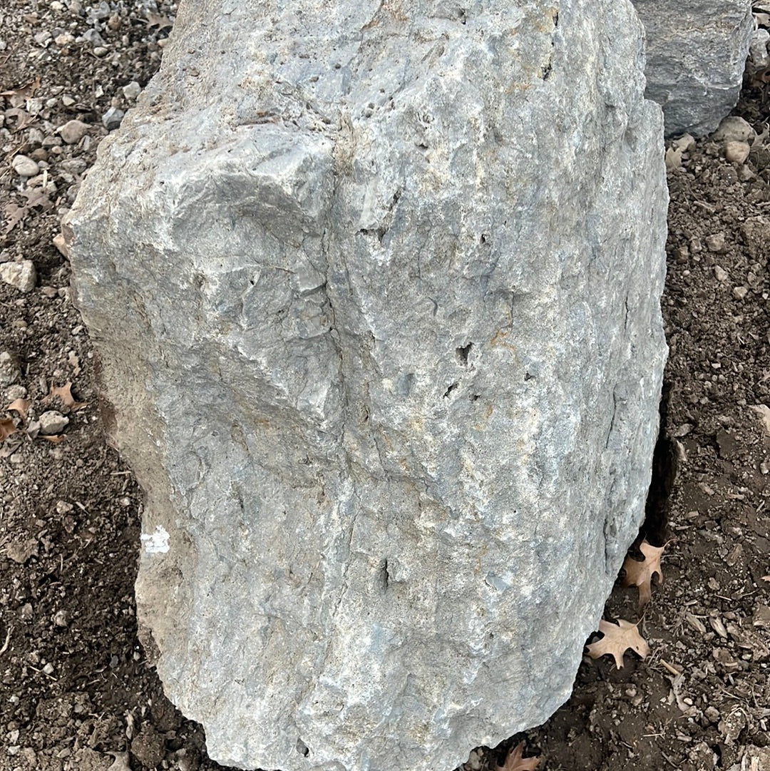 Grey limestone boulders