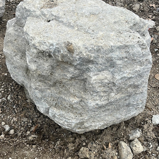 Grey limestone boulders